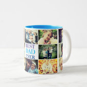 Persoonlijke foto en tekst tweekleurige koffiemok (Voorkant rechts)