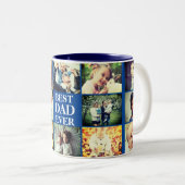 Persoonlijke foto en tekst tweekleurige koffiemok (Voorkant rechts)