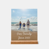 Persoonlijke foto en tekst van de Familie Acryl Bord (Voorkant)