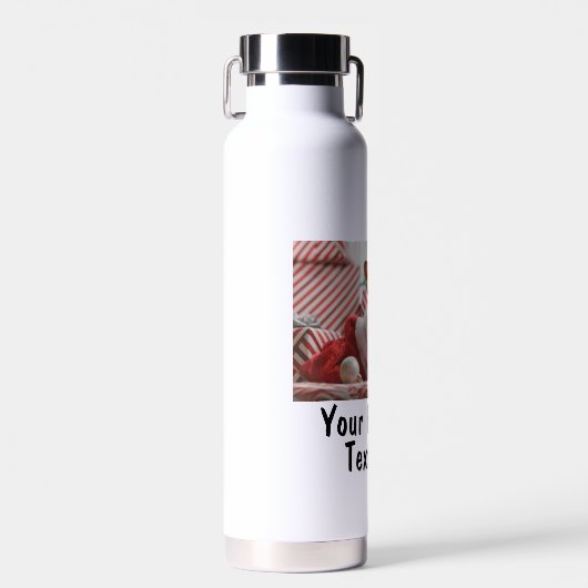 Persoonlijke foto en tekst waterfles (Voorkant)