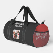 Persoonlijke foto- en tekstfitness plunjezak (Rechterhoek)