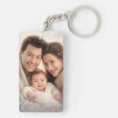 Persoonlijke foto- en tekstfoto-acryl Sleutelhange Sleutelhanger (achterkant)