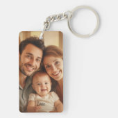 Persoonlijke foto- en tekstfoto-acryl Sleutelhange Sleutelhanger (achterkant)