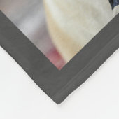 Persoonlijke foto- en tekstfoto-inktpatronen fleece deken (Hoek)