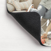 Persoonlijke foto en tekstfoto muismat (Hoek)