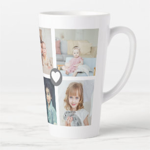 Persoonlijke foto- en tekstfotocollage Familie Latte Mok