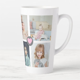 Persoonlijke foto- en tekstfotocollage Familie Latte Mok