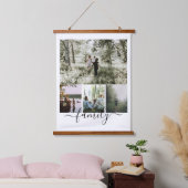 Persoonlijke foto- en tekstfotocollage hangend wandkleed (Slaapkamer)