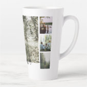 Persoonlijke foto- en tekstfotocollage latte mok (Rechts)