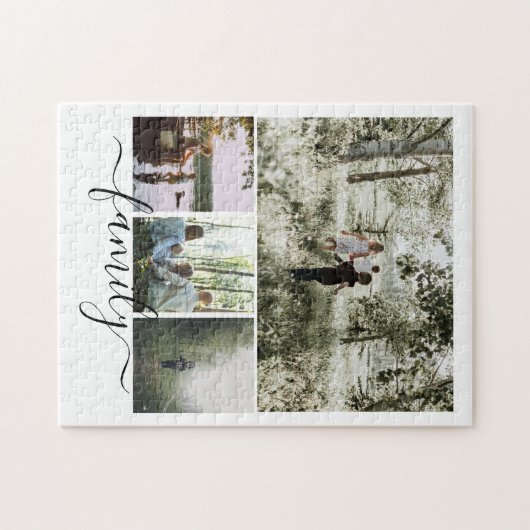 Persoonlijke foto- en tekstfotocollage legpuzzel (Horizontaal)