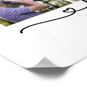 Persoonlijke foto- en tekstfotocollage poster (Hoek)