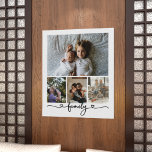 Persoonlijke foto- en tekstfotocollage poster<br><div class="desc">Maak een gepersonaliseerde familie foto-keepaardmuurkunst - Poster afdrukken van Ricaso - voeg je eigen foto's toe - foto-collage keepomwille-cadeaus</div>