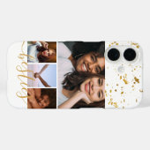 Persoonlijke foto- en tekstfotocollage-vrienden Case-Mate iPhone case (Achterkant (horizontaal))