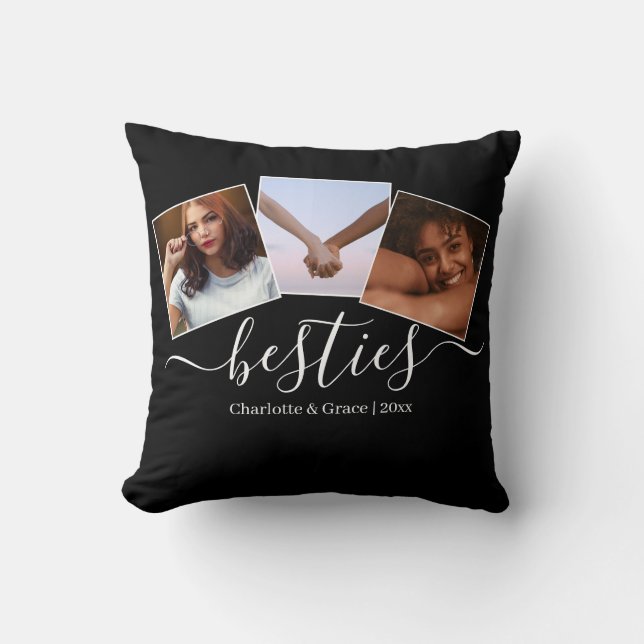 Persoonlijke foto- en tekstfotocollage-vrienden kussen (Voorkant)