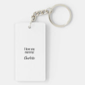 Persoonlijke foto- en tekstmam sleutelhanger (achterkant)