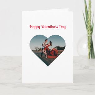 Persoonlijke foto- en Valentijnsdagbericht Kaart