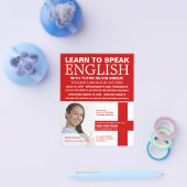 Persoonlijke foto, Engelse taalcursus Flyer (Enkel)