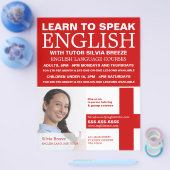 Persoonlijke foto, Engelse taalcursus Flyer (Enkel)