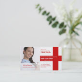 Persoonlijke foto, Engelse taaltater Visitekaartje (Staand voorkant)