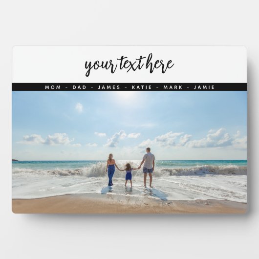 Persoonlijke foto familie liefde herinneringen  fotoplaat (voorkant)