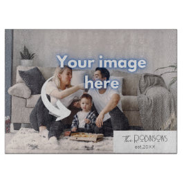 Persoonlijke foto&familienaam Kitchen Snijplank