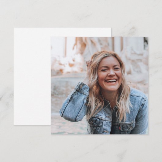 Persoonlijke foto feestdagenkaart (Voorkant / Achterkant)