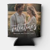 Persoonlijke foto Fijne Valentijnsdag Elegant Blikjeskoeler (Voorkant)