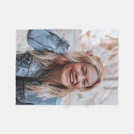 Persoonlijke foto fleece deken (Voorkant (Horizontaal))