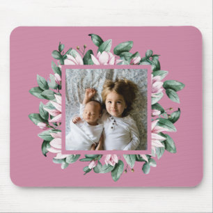 Persoonlijke foto Floral Lijst Muismat