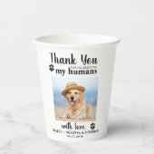 Persoonlijke foto Foto Dank je weduwschap Papieren Bekers (Voorkant)