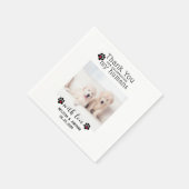 Persoonlijke foto Foto Dank je weduwschap Servet (Hoek)