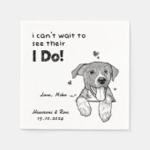 Persoonlijke foto Foto Dank je weduwschap Servet (Voorkant)