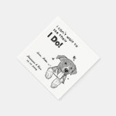 Persoonlijke foto Foto Dank je weduwschap Servet (Hoek)