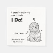 Persoonlijke foto Foto Dank je weduwschap Servet (Voorkant)