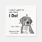 Persoonlijke foto Foto Dank je weduwschap Servet (Voorkant)