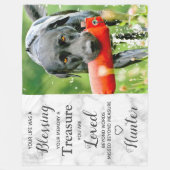 Persoonlijke foto foto foto Dog Keepomwille Memori Fleece Deken (Voorkant)