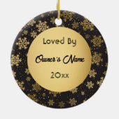 Persoonlijke foto foto foto Pet Ornament (Achterkant)