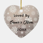 Persoonlijke foto foto foto Pet Ornament (Achterkant)