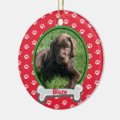 Persoonlijke foto-foto van pop-uppagina's afdrukke keramisch ornament (Links)