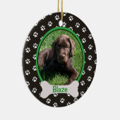 Persoonlijke foto-foto van pop-uppagina's afdrukke keramisch ornament (Rechts)