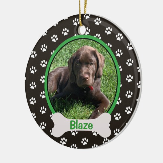 Persoonlijke foto-foto van pop-uppagina's afdrukke keramisch ornament (Links)