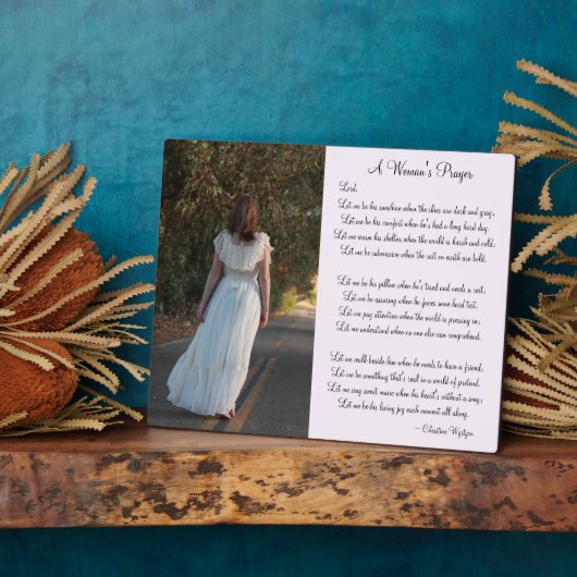 Persoonlijke foto foto's van de gebedde vrouw fotoplaat (Zijkant)