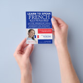Persoonlijke foto, Franse taalcursus Flyer (Hand)