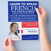 Persoonlijke foto, Franse taalcursus Flyer (Hand)