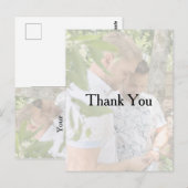 Persoonlijke foto Gay Wedding Bedankt Briefkaart (Voorkant / Achterkant)