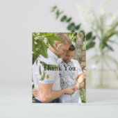 Persoonlijke foto Gay Wedding Bedankt Briefkaart (Staand voorkant)