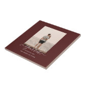 Persoonlijke FOTO geeft Bourgogne Thema Tegeltje (Zijkant)