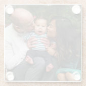 Persoonlijke foto glazen onderzetter (Achterkant)