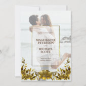 Persoonlijke foto Gold Lijst Weddenschap Kaart (Voorkant)