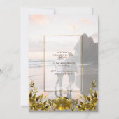 Persoonlijke foto Gold Lijst Weddenschap Kaart (Achterkant)